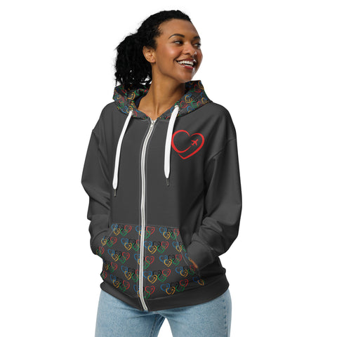 GLT Olympic Zip Hoodie (Dark Grey)